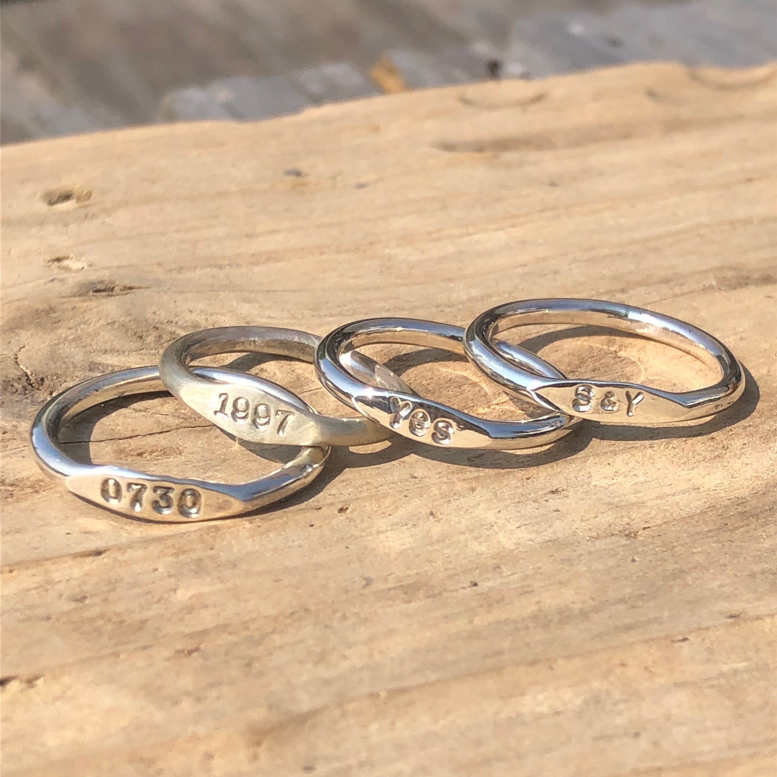 メモリアルリング】Silver925（シルバー925 ）製ハンドメイドリング2mm