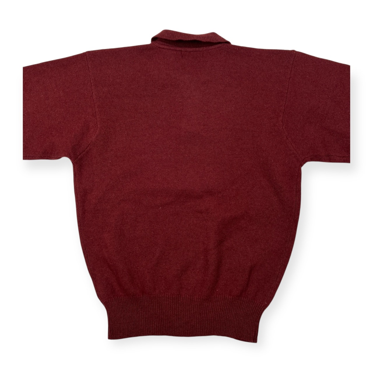 90s Ralph Lauren ラルフローレン 襟付き ポロ ウールニットセーター サイズ M /ビンテージ/レディース/インパクト21/赤茶系