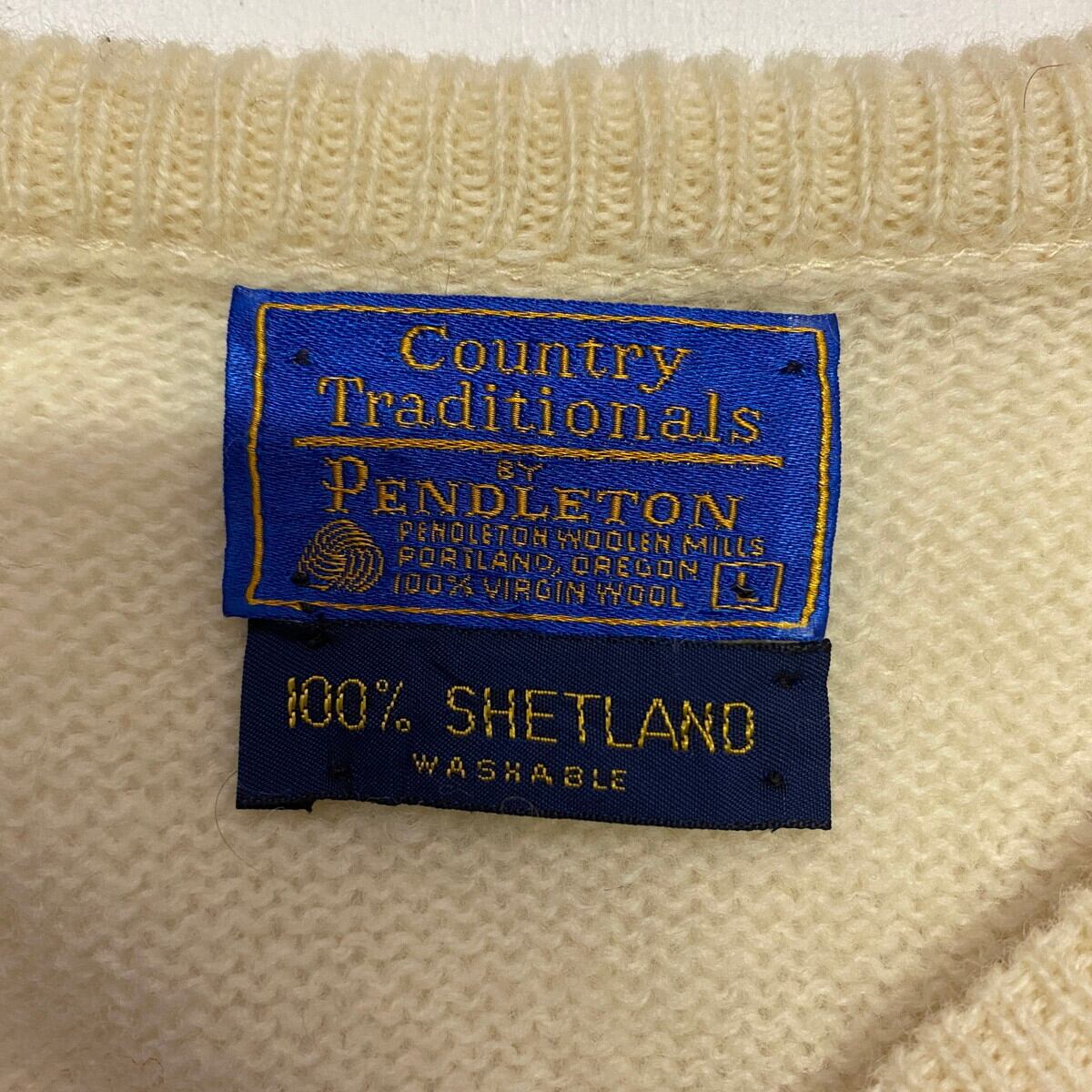 訳あり特価 USA製 90年代 PENDLETON ペンドルトン ウールニット 