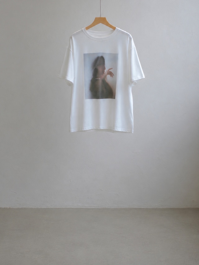 Veil Print Tee / WHITE