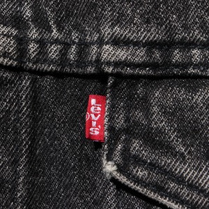 美品 M 先染め 70507 USA Levi’s ブラックデニムジャケット 黒 リーバイス