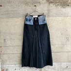 QBISM made in France denim long skirt