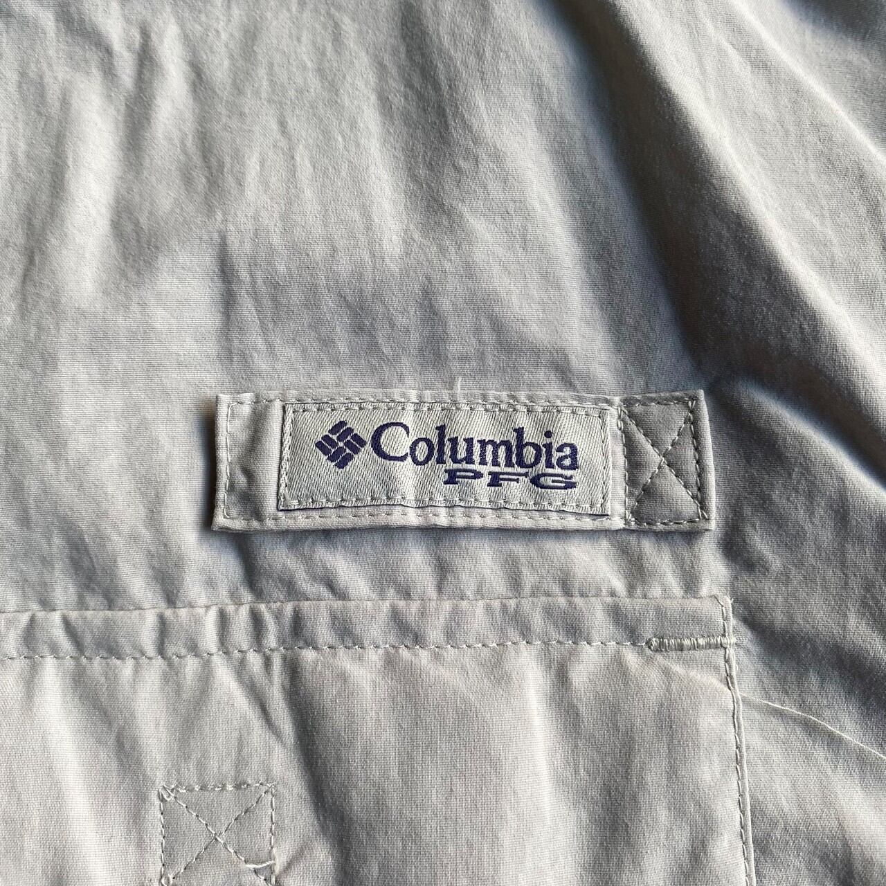 Columbia PFG コロンビア 半袖 企業ロゴ刺繍 フィッシングシャツ ...