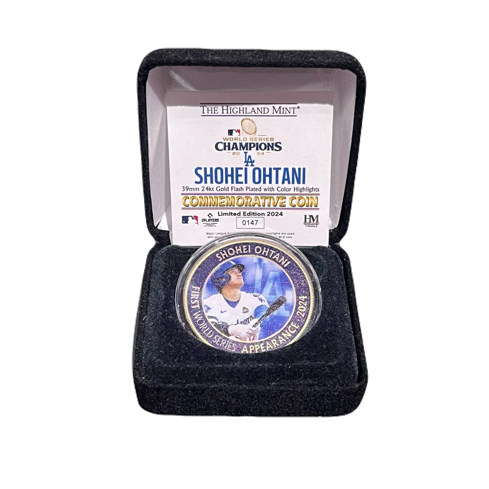 大谷翔平 2024 50/50達成記念グッズ ダブルコインフォトミント