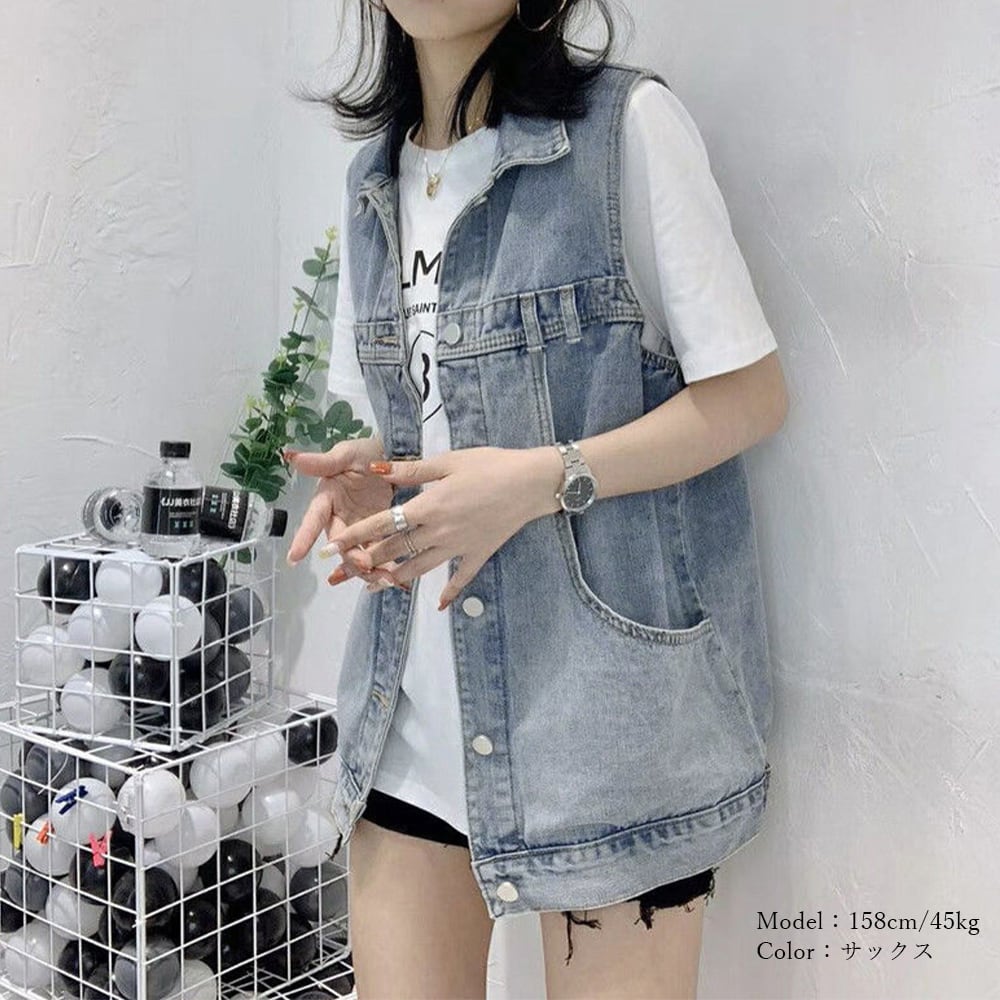 CLASS 堀切 22AW デニムノースリーブジャケット ベスト CLASS 堀切 22AW デニムノースリーブジャケット ベスト ベスト