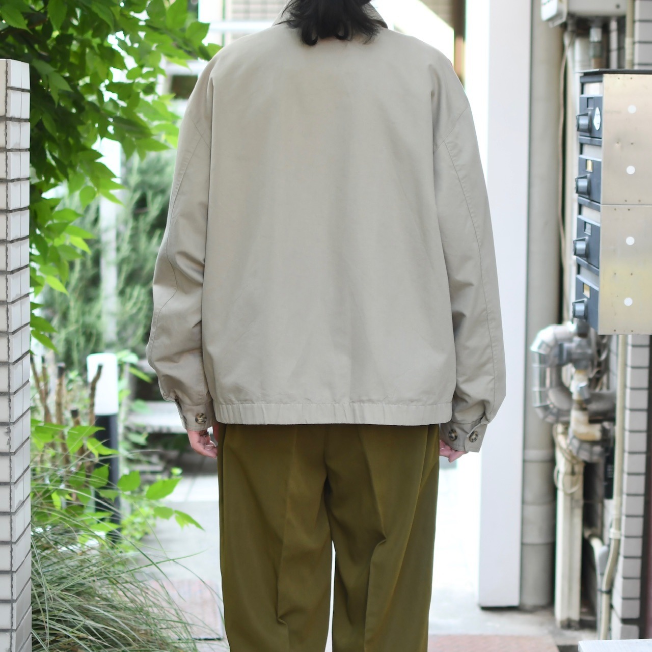 craft&barrow herringbone twill zip up jacket