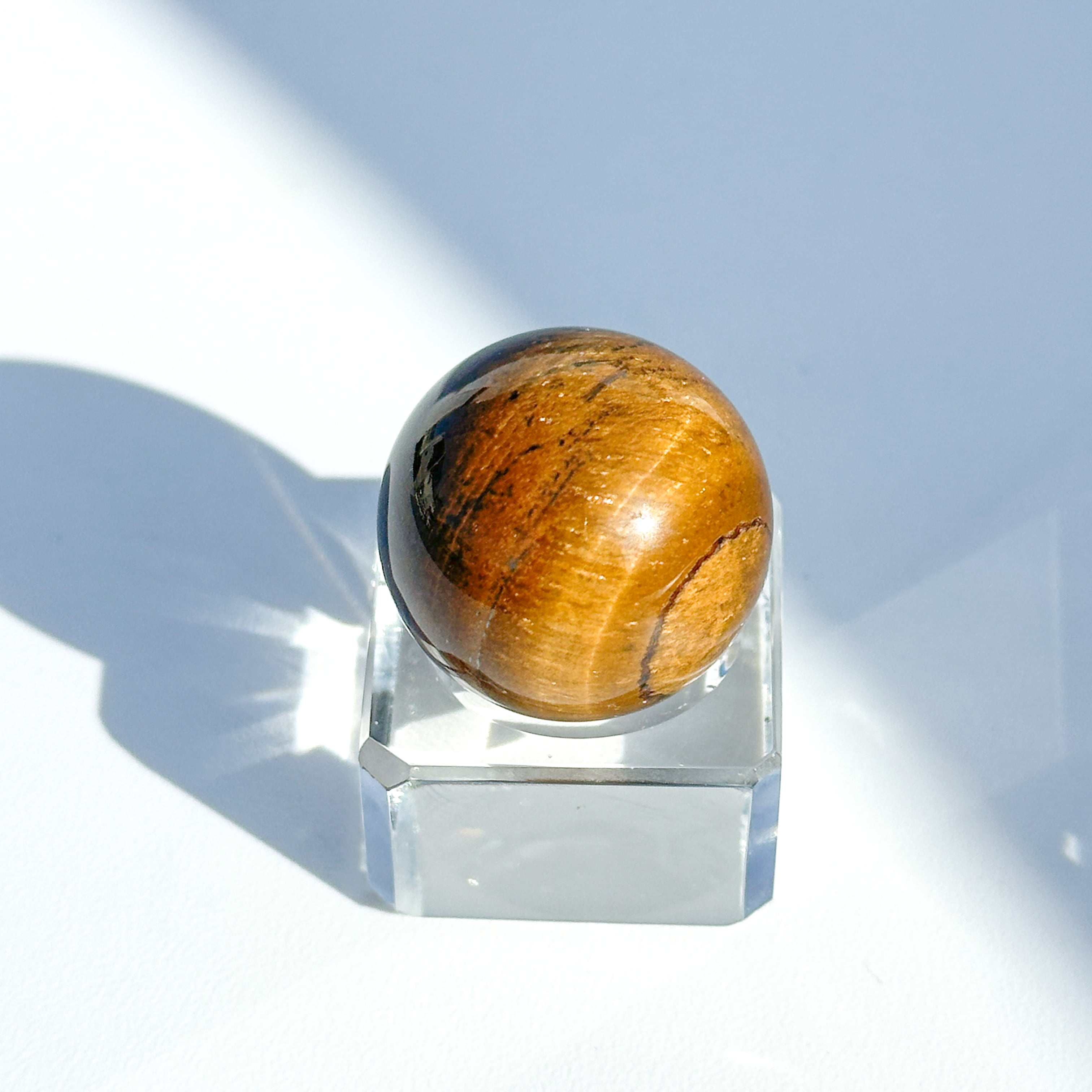タイガーアイ スフィア（丸玉）63◇ Tiger's eye ◇天然石・鉱物