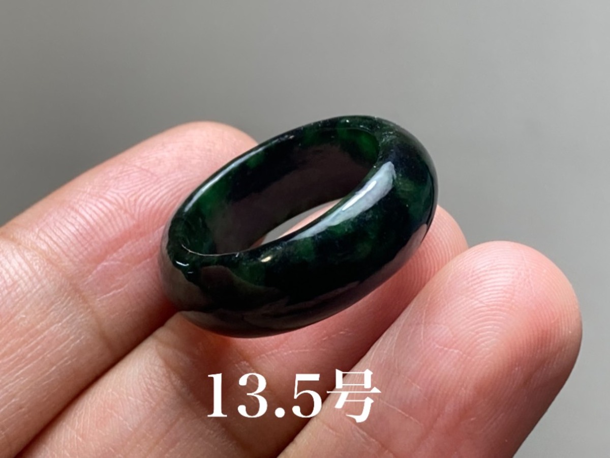 1万円引き メンズ くりぬき指輪 リング 貧相 本翡翠 ヒスイ 誕生日  