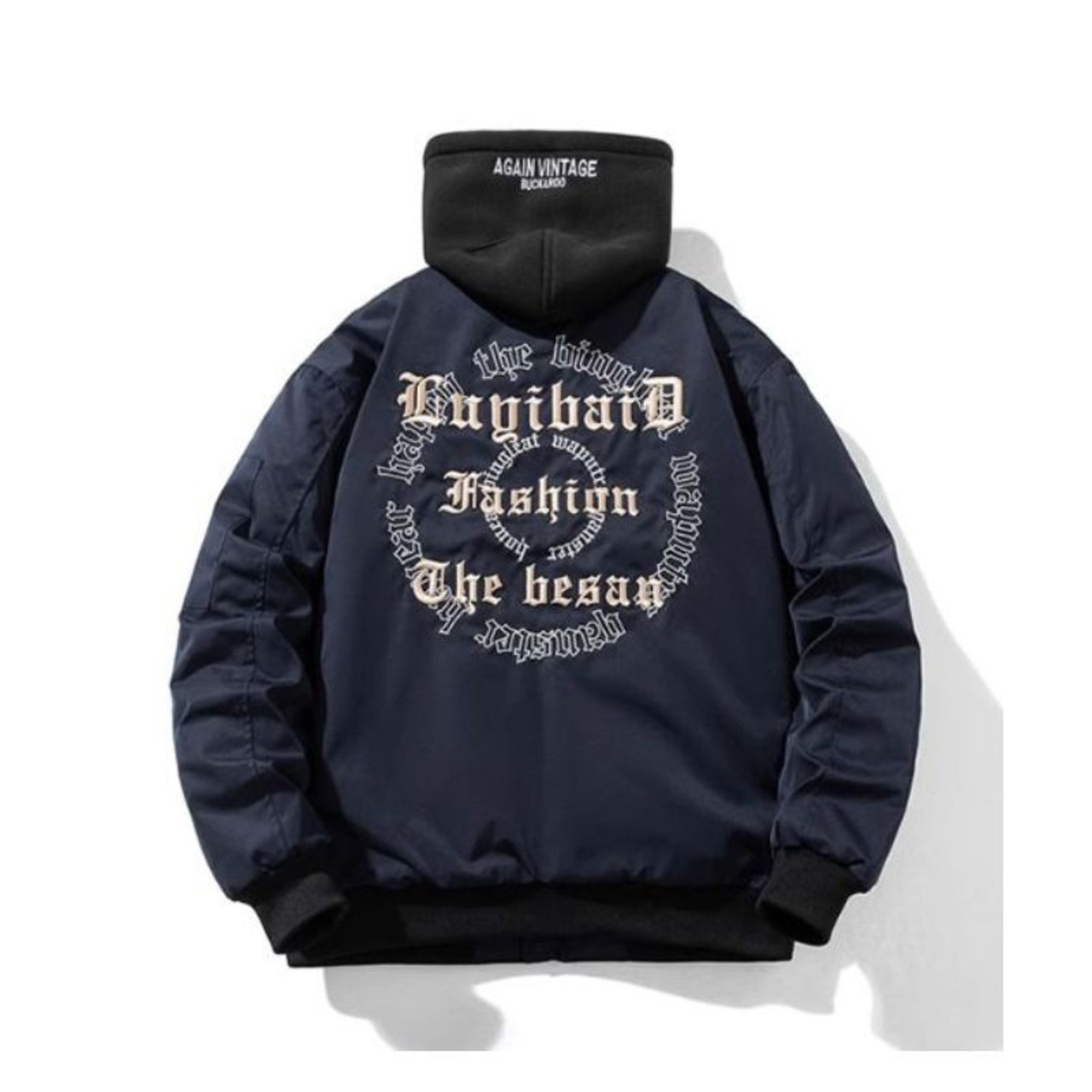 Long Sleeve Zip-up Hooded Oversized Jacket ◇3color H0916