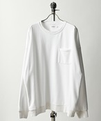 ATELANE Crew sweatshirt with pockets (WHT) 21A-14031 (DEPROID sponsored brands)