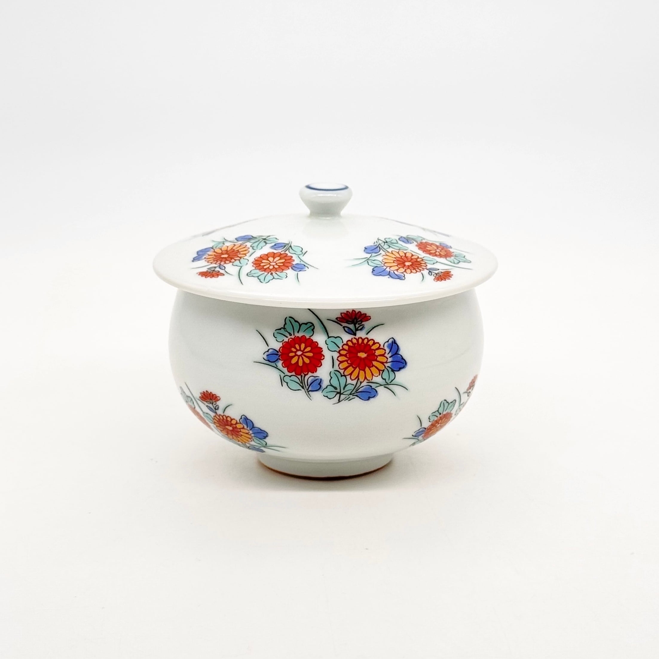 SALE】5個セット 菊絵 蓋付煎茶碗 S24 | 24to3［西富陶磁器オンライン