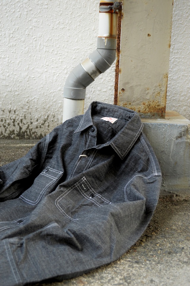BIGMIKE SANFORIZED USA "Classic Black Chambray Shirts" 2025AW Model ビッグマイク シャンブレーシャツ ブラック