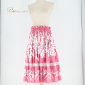 フラダンス 衣装 TAHITI IMPORTS タヒチインポーツ Anela Wink アネラウィンク パウスカート ピンク系 ツーカラー レース シングル シンプル ラブリー かわいい 華やか 鮮やか 明るい ハワイアン アロハ フラ ダンス レッスン 練習