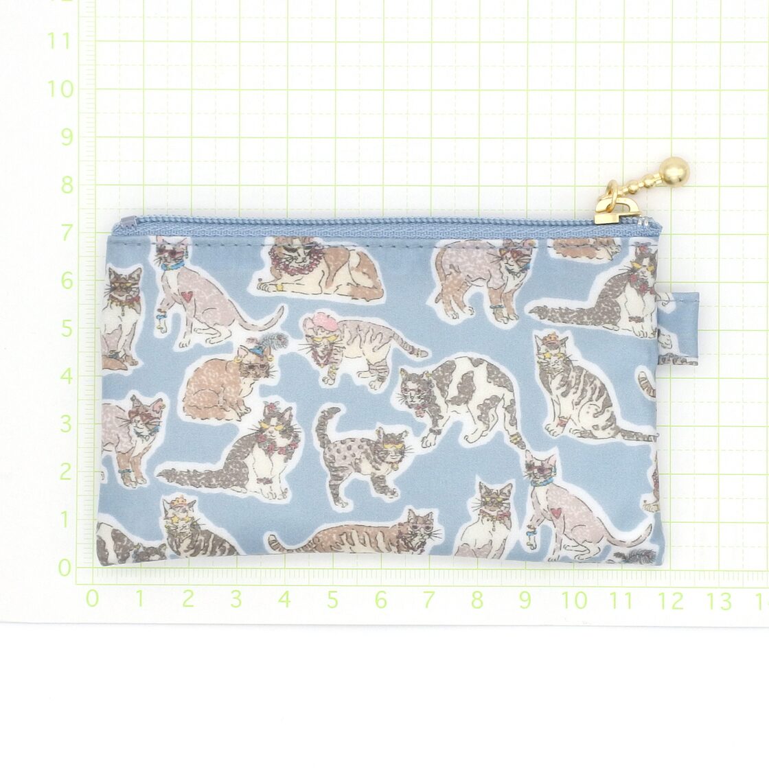 リバティ ラミネート フラットポーチ Sサイズ ウィロビーミューズ カードケース コインケース パスケース 小物入れ 小銭入れ 定期入れ 猫 ネコ  ねこ | Pay ID