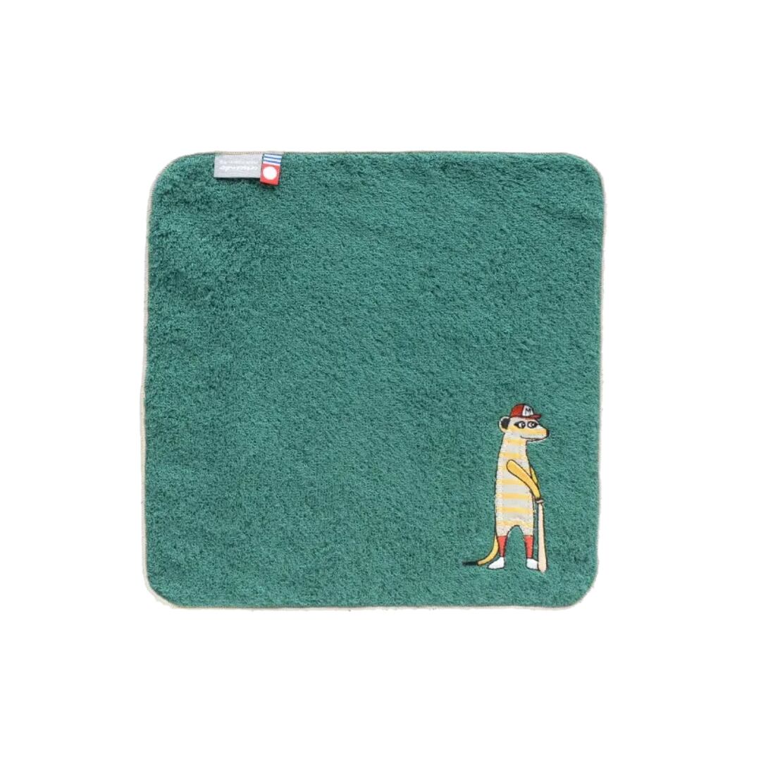 AMICAアップリケハンカチ  チームミーアキャット