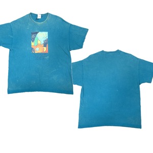 9149 GILDAN Tシャツ 半袖 ギター 青緑 プリント XL
