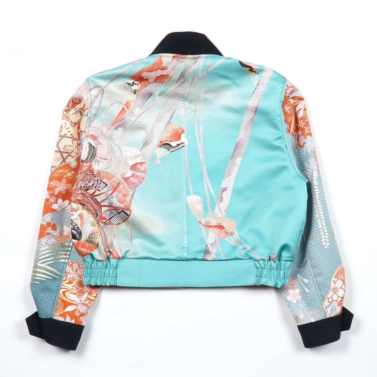 【BJK-L018】再構築リバーシブル着物ボンバー  KIMONO REVERSIBLE BOMBER JACKET
