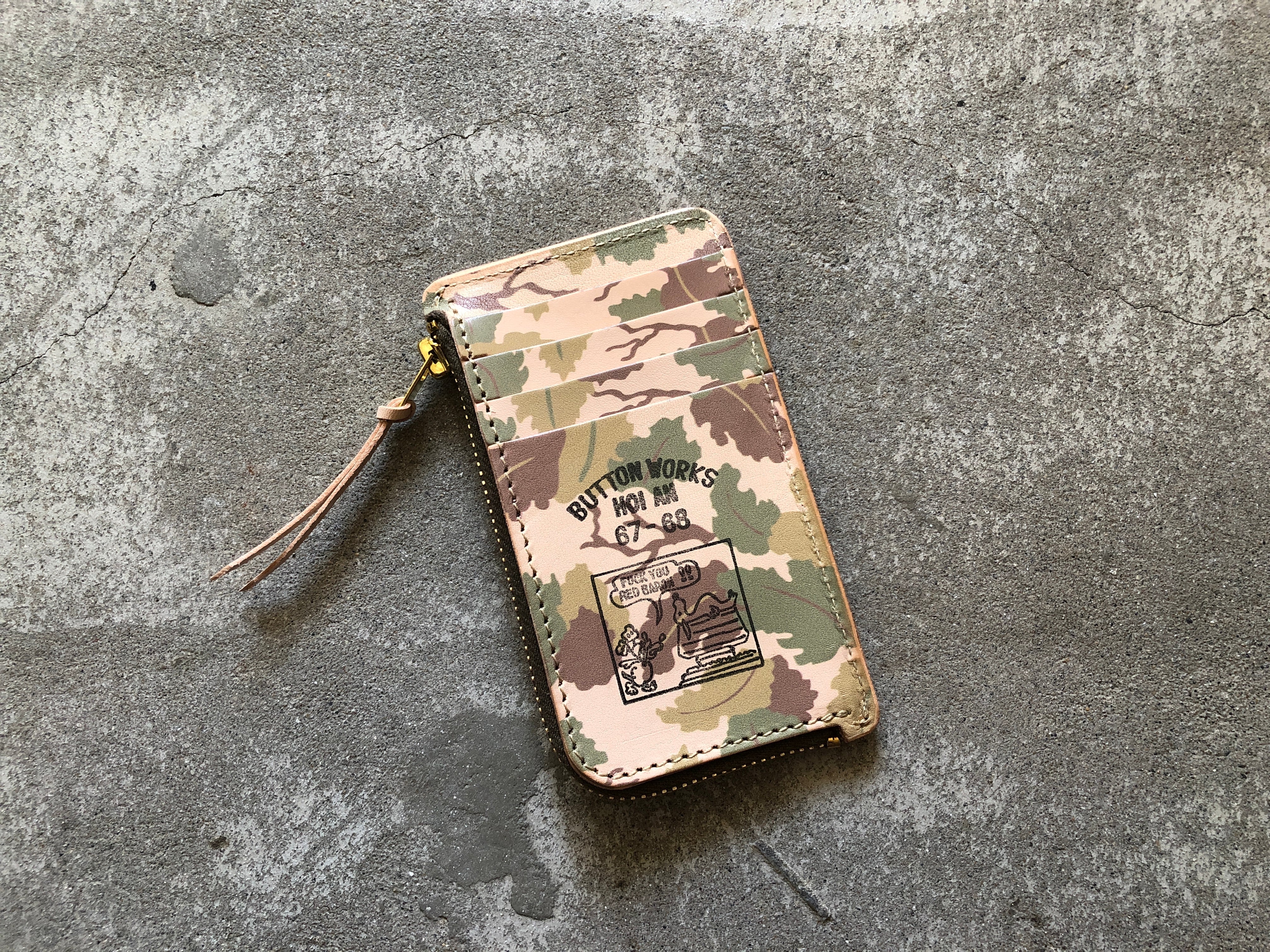 BUTTON WORKS ボタンワークス カードケース ミニ財布 ポーチ Button Works ボタンワークス Camouflage Card Case-Mitchell