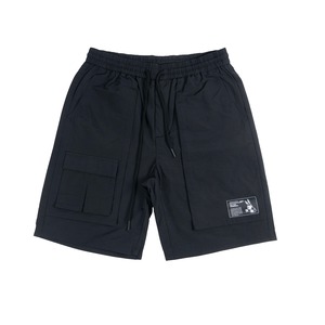 SALE【HIPANDA ハイパンダ】メンズ ショート カーゴパンツ MEN'S MULTI-DESIGN POCKET SHORTS CARGO PANTS / BLACK