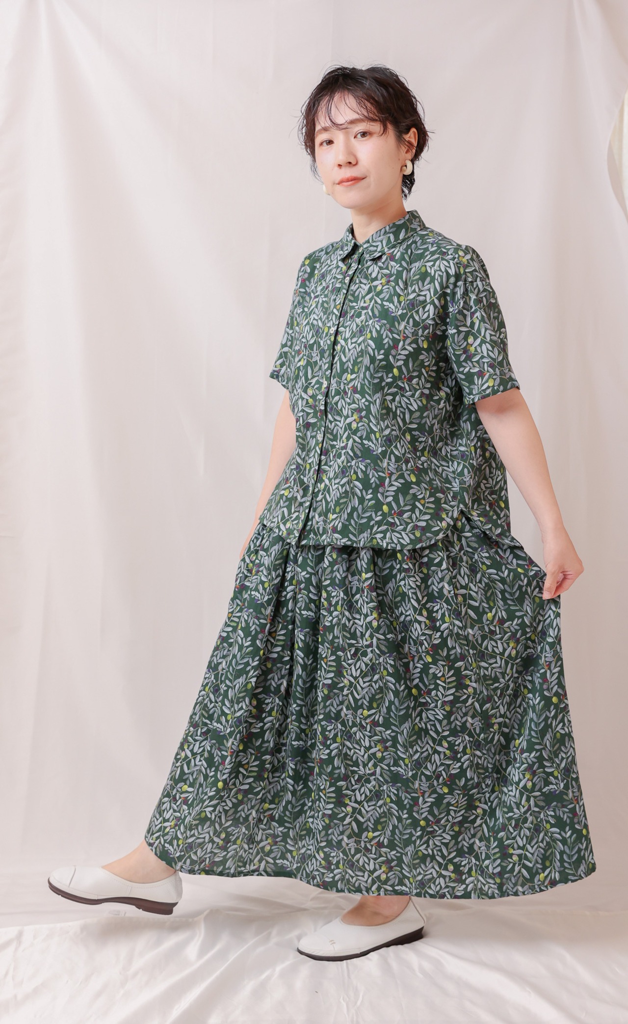 OLIVE オーガニックコットンスカート