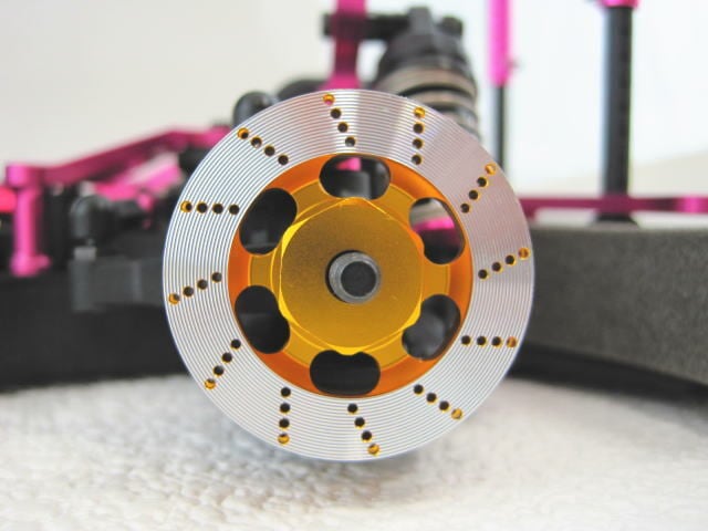 RC926】アルミブレーキディスクタイプホイールハブ（5mm厚） 2個入り