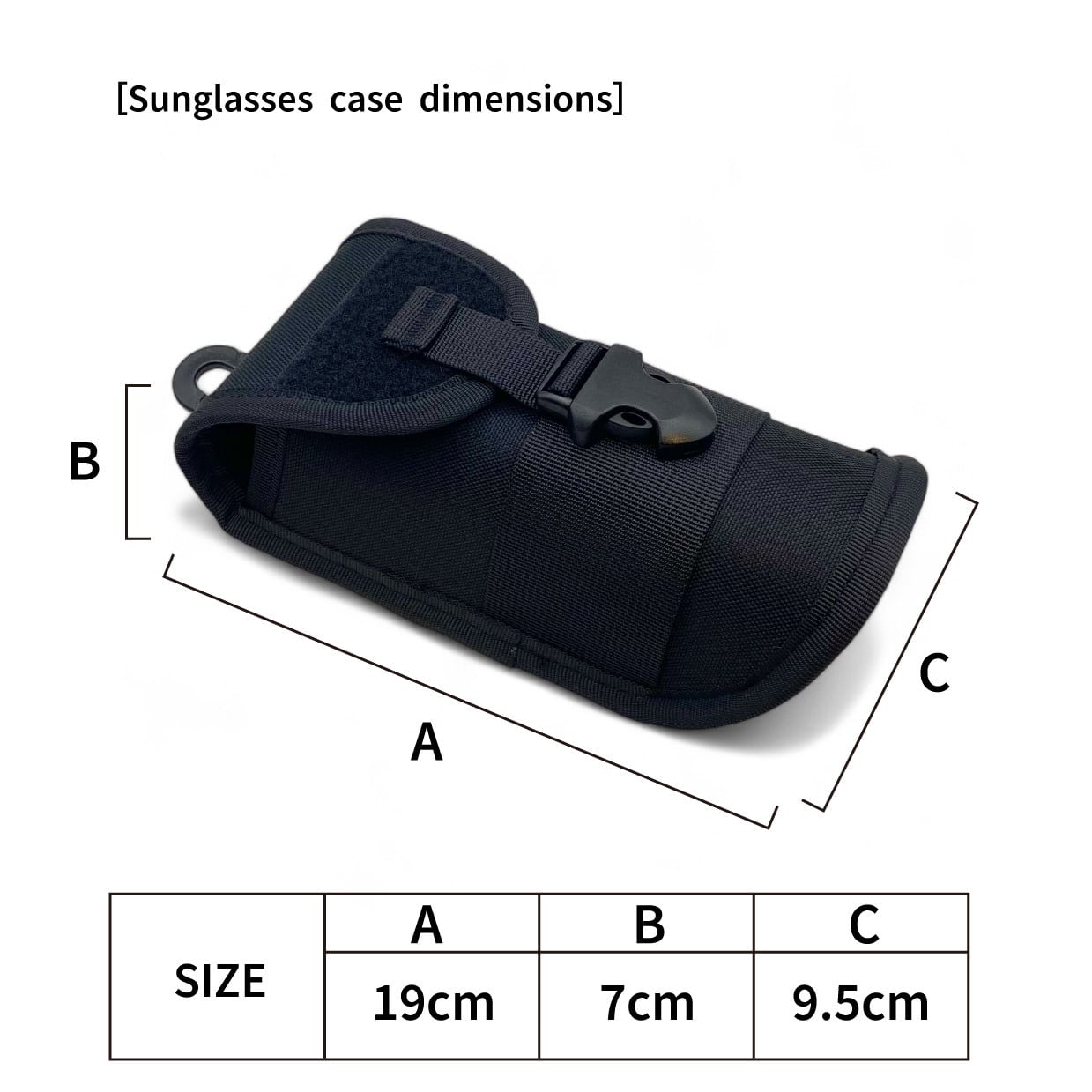 ＃MILITARY / モデル名：ミリタリーサングラスケース（ブラック）