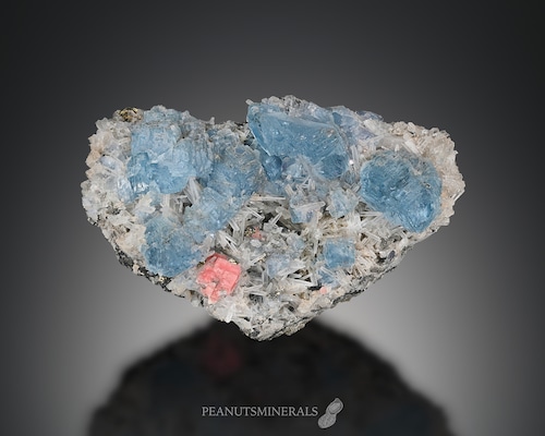 フローライト / ロードクロサイト / クォーツ【Fluorite with Rhodochrosite on Quartz】アメリカ産