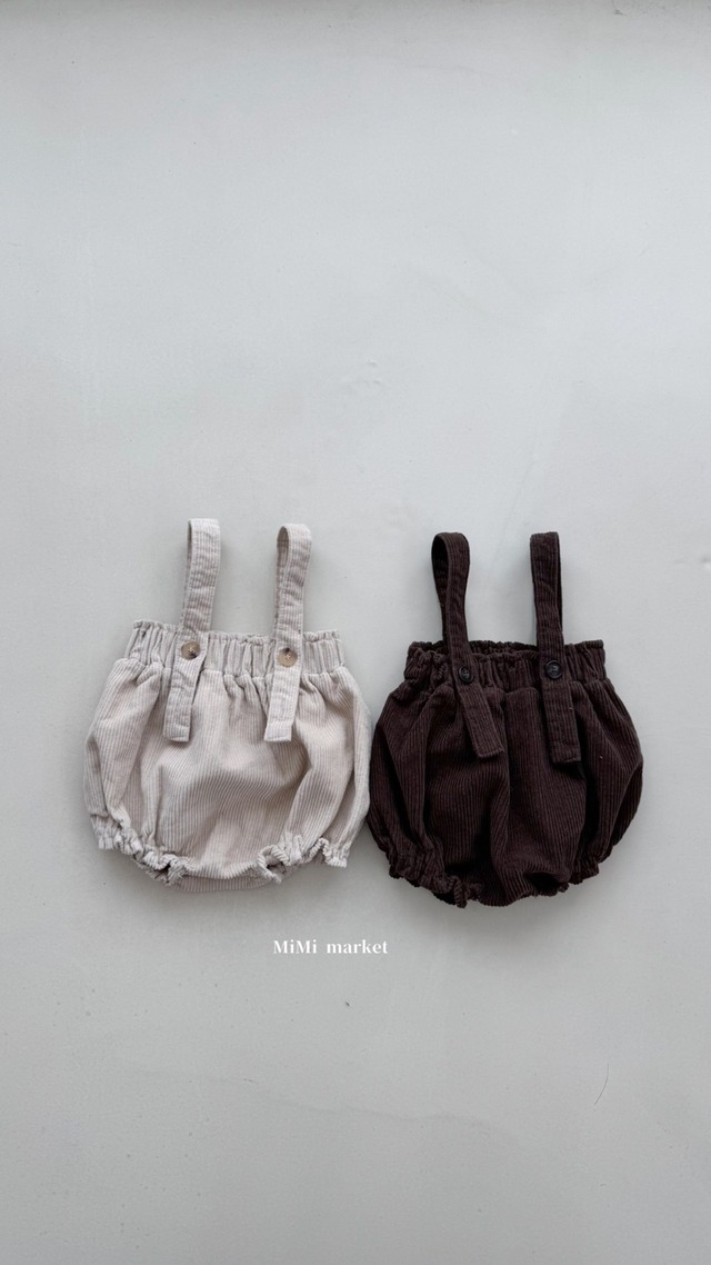 mimi market［取寄］corduroy hangari salopette 25winter 코듀프릴항아리