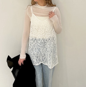 ナンバーミーTOKYO"LACE CAMISOLE"WHITE