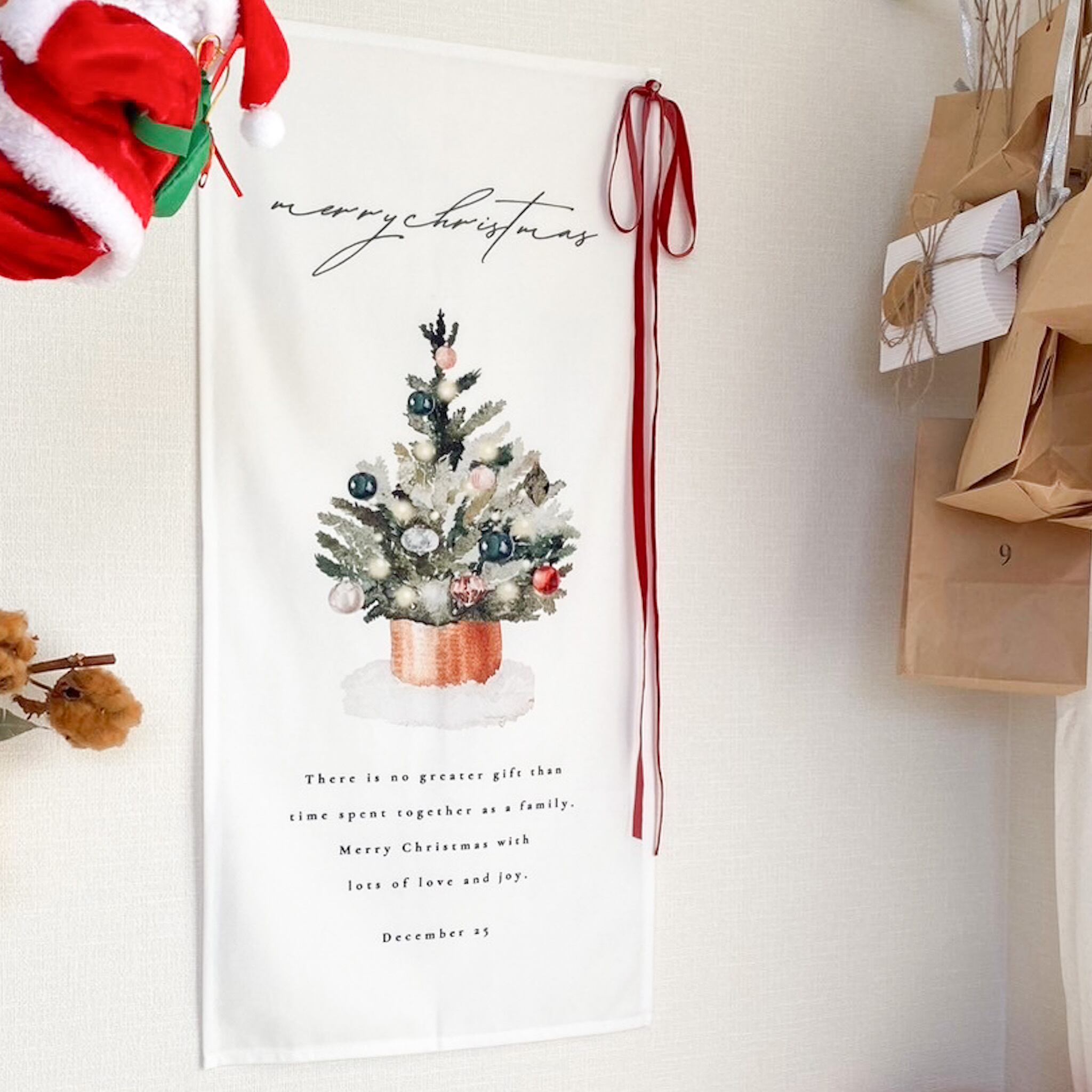 tomo様】クリスマスの押絵タペストリー②とお正月のタペストリー③