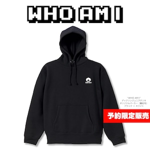 【ディクソンジュニアタリキ】WHO AM I LOGO SWEAT HOODIE (BLACK/WHITE) | 裏起毛パーカー(ブラック/ホワイト)