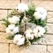 Cotton wreath