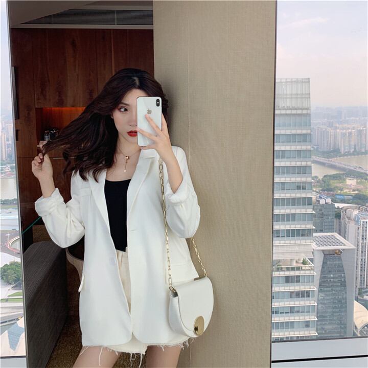 スーツ カジュアル コート 秋 薄いセクション 韓国 ゆったりする 通勤 エレガント 気質 トップス