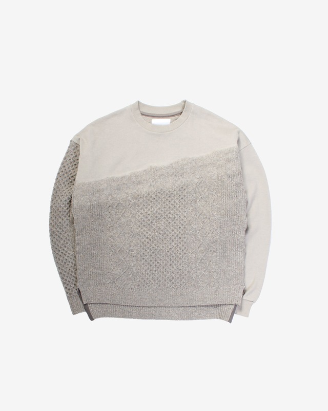 Needle Pull Over Tops -greige <LSD-BB3T2>