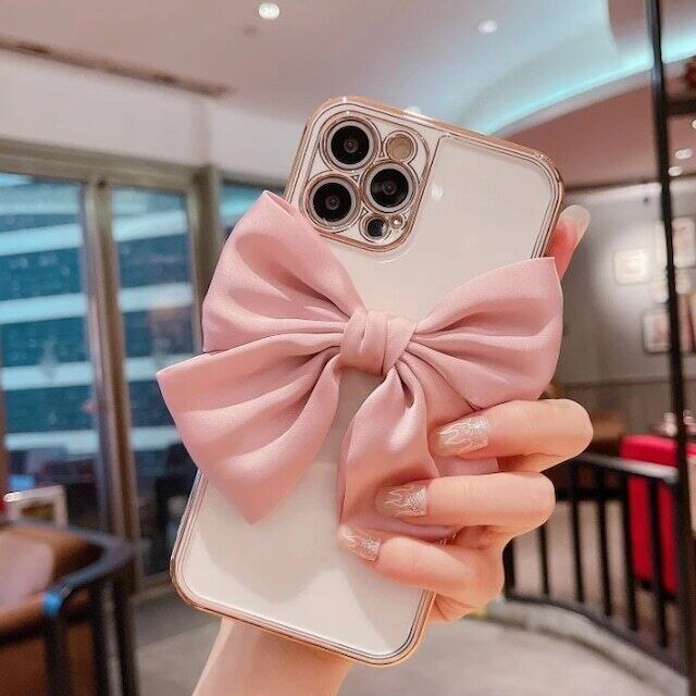 ピンクリボンフレンチガーリーiPhoneケース | HoneyAnt