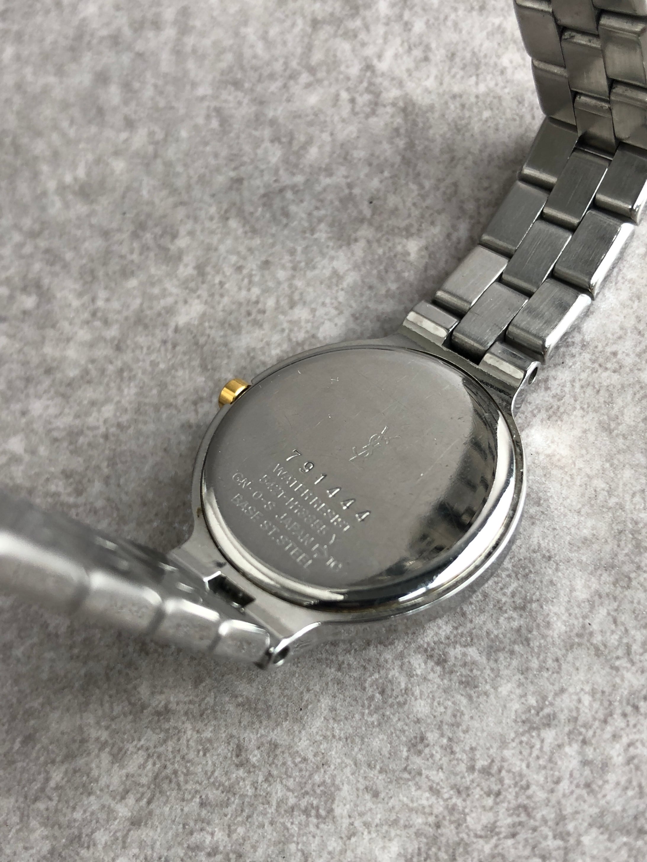 Yves Saint Laurent イヴ・サンローラン 腕時計 シルバー×ブルー YSL