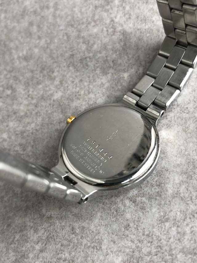 Yves Saint Laurent イヴ・サンローラン 腕時計 シルバー×ブルー YSL ステンレススチール コンビカラー vintage ヴィンテージ オールド 3x8viy