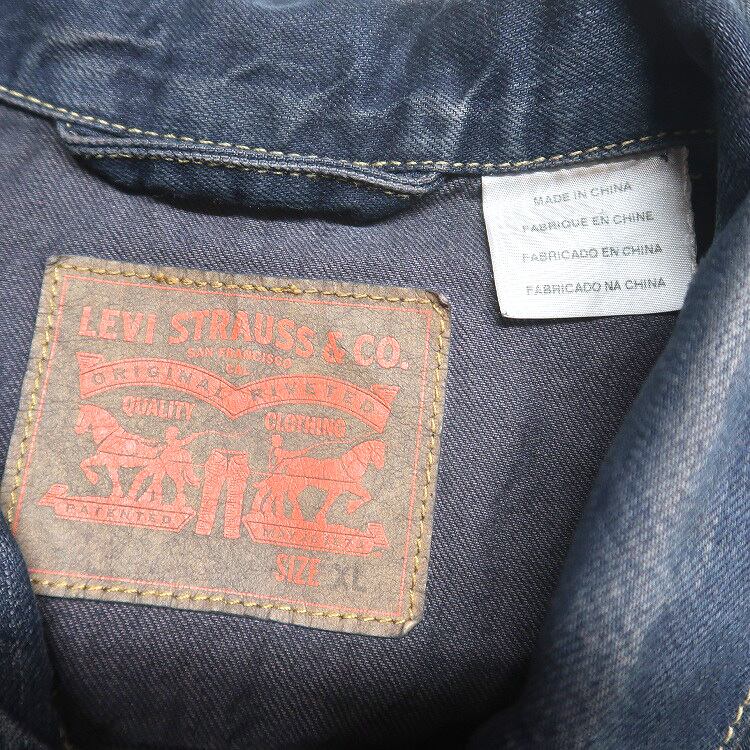 Levi's デニムベスト 鋲ベスト パッチ 古着 リーバイス Levi's 鋲付き デニムベスト ジャケット 鋲ジャン