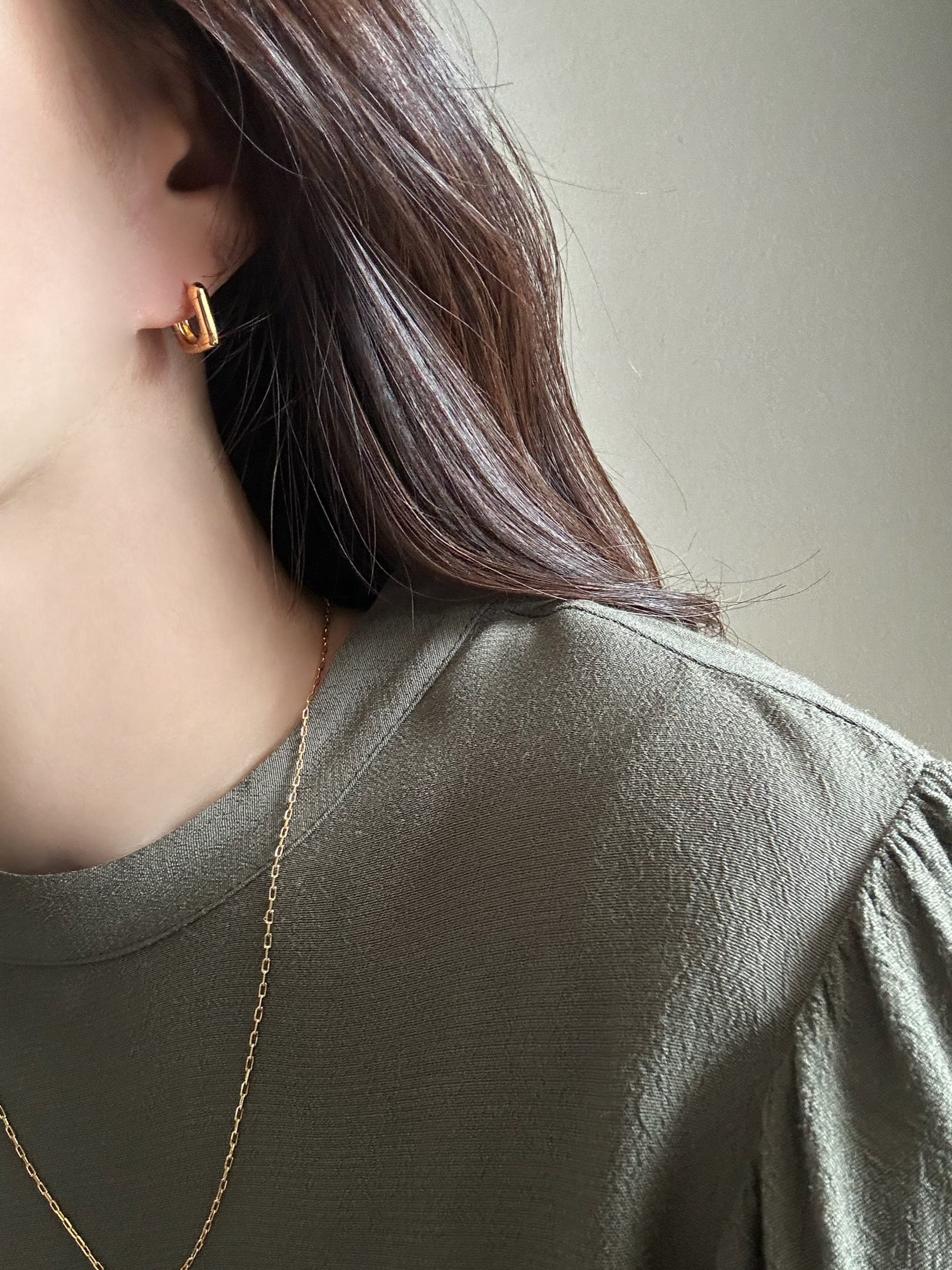 18KGF Square OneTouch Pierce ◇ PG25011