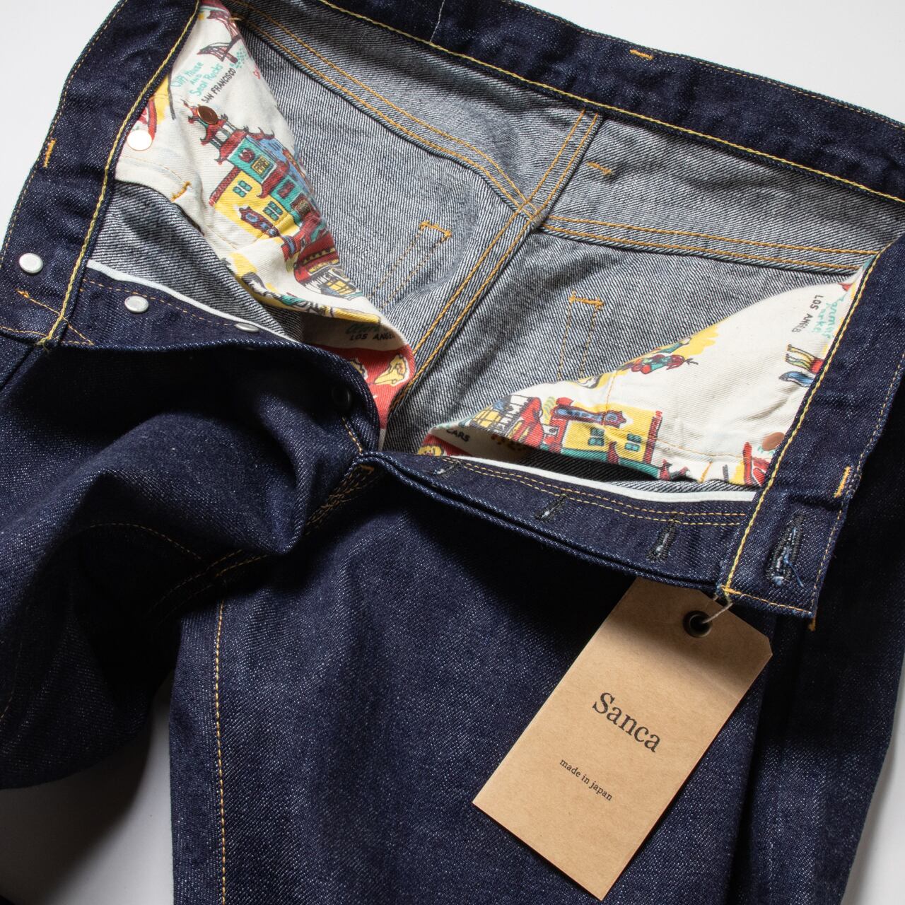 15.5OZ DENIM TAPERED 5P PT01 / Sanca サンカ テーパードデニム | PEPS