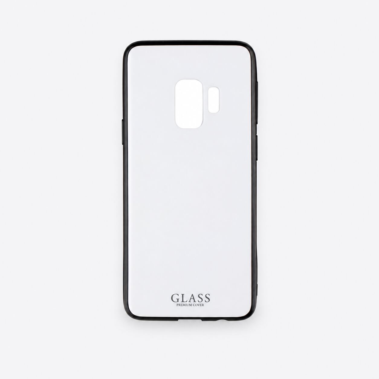 Galaxy S9 SC-02K/SCV38ケース ホワイト 背面ガラスシェル SHELL GLASS 硬度9H 指紋防止