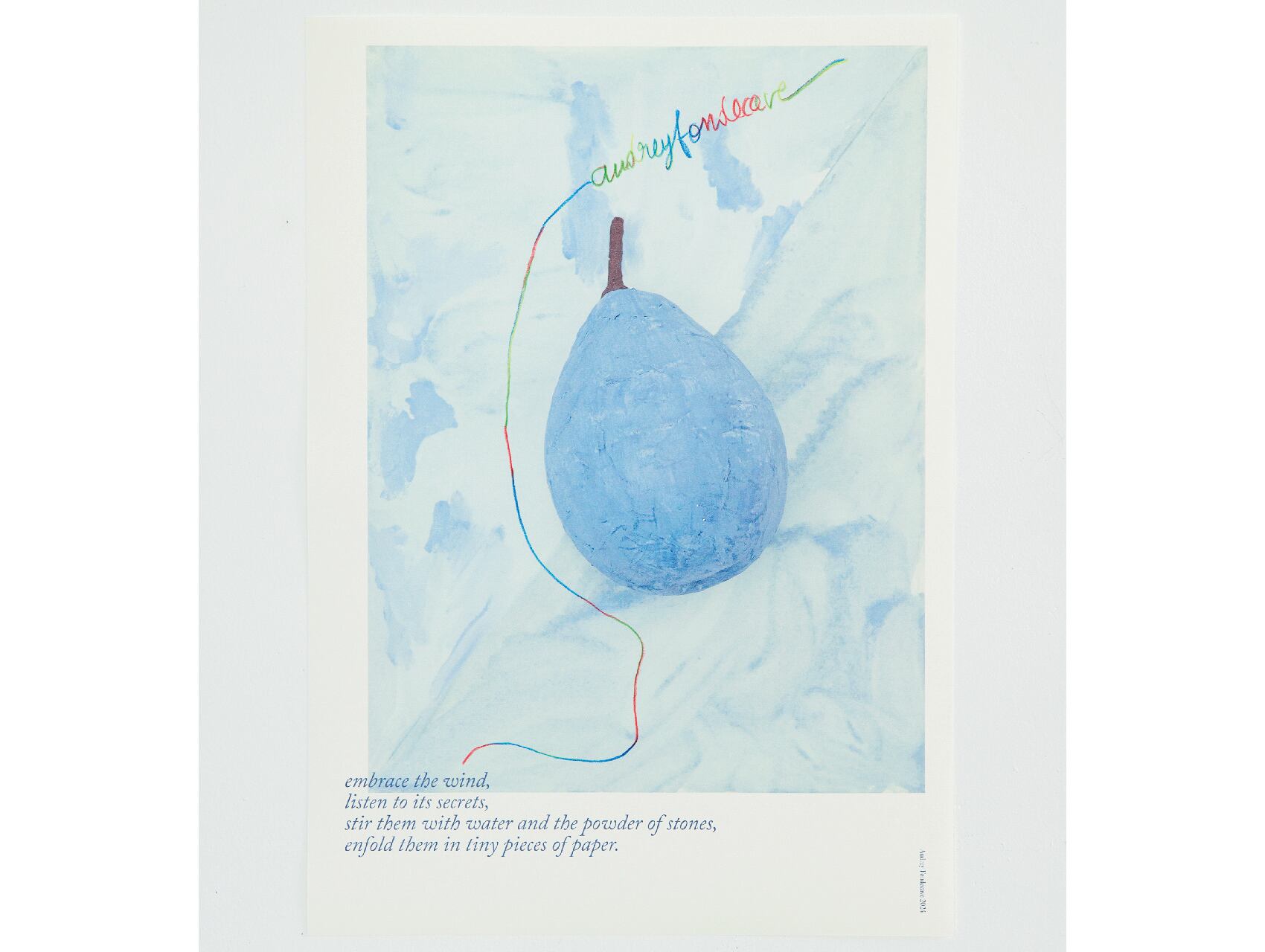 Poster（Blue Olive / Blue signed） / Audrey Fondecave | nidi