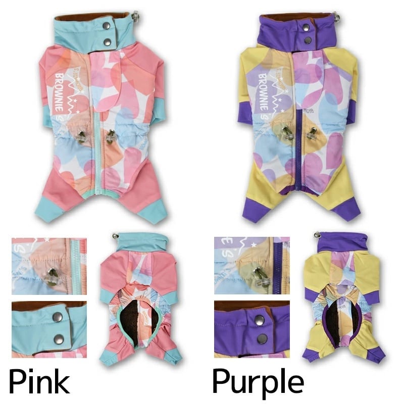 BROWNIE'S(ブラウニーズ) 撥水ハート柄ロンパース S/M/L/XL/XXLDXS/DS