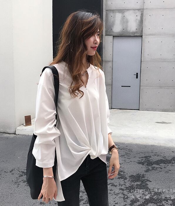 シフォンシャツ レディース 秋ブラウス 体型カバーnf ゆったり