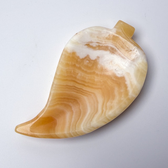 オレンジカルサイトのお花 プレート ＊ Orange Calcite ＊ 天然石