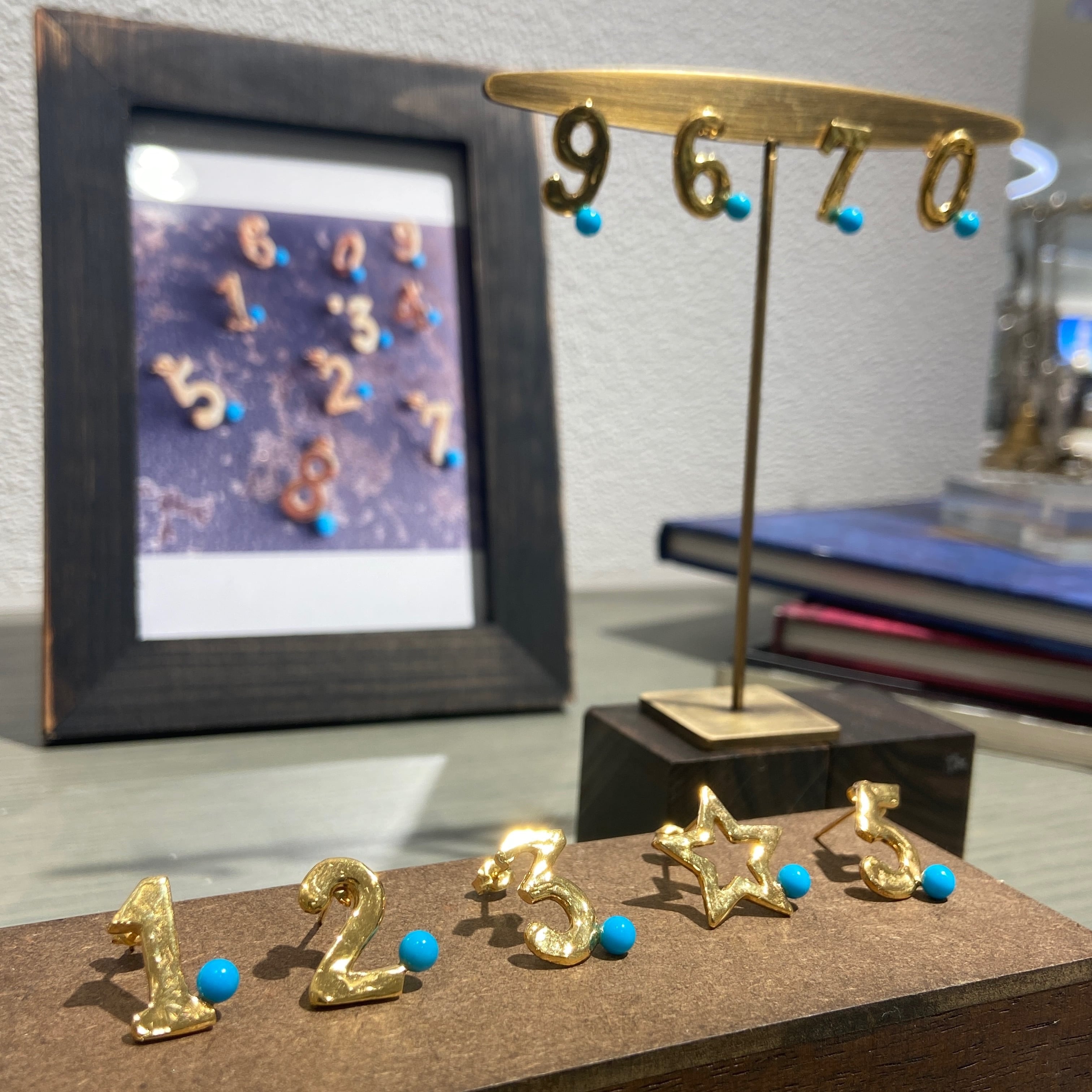 Mana Pigra マノ・ピグラ 数字モチーフピアス Mana Pigra マノ・ピグラ 数字モチーフピアス Numero & Star