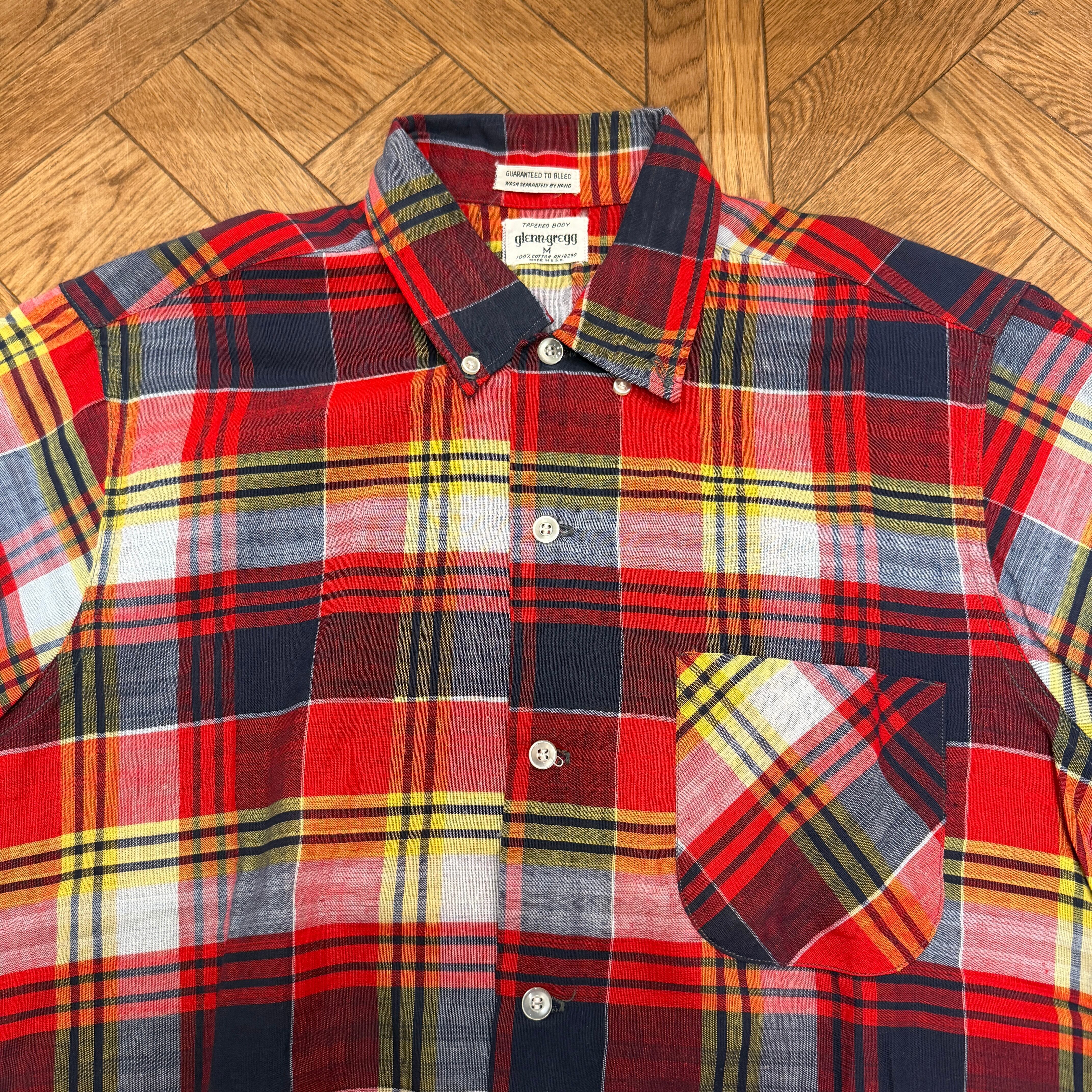 1960'S VINTAGE GLENN-GREGG S/S CHECK SHIRT | safarionline