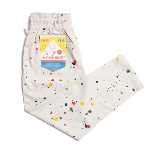 COOKMAN (クックマン) Chef Pants Sauce Splash (シェフパンツ ソース スプラッシュ ) ベージュ 231-03820