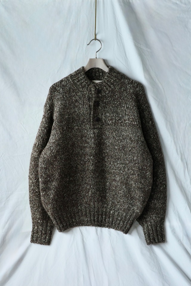 Kota Gushiken 【Blousing Balloon Sleeve with Raw Linen  -Brown-】