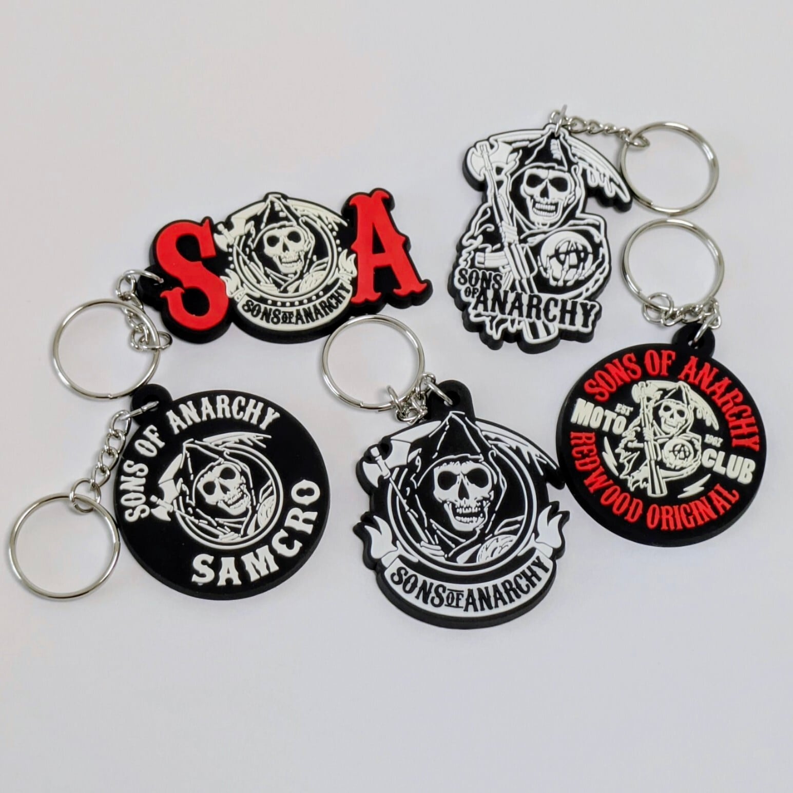 送料無料! ★ラバーキーホルダー★【 Sons of Anarchy ( サンズオブアナーキー ) 】サムクロ 〚アメリカン雑貨 アメトイ〛